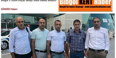 3. Kısım Sanayi Sitesi ihalesi yapıldı / Bingöl KENT Haber
